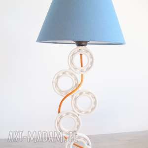 eraginbat - upcyclingowa lampa stołowa designerska loftowa, industrialna
