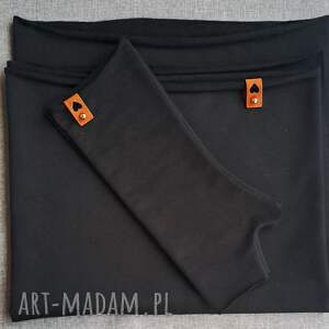 komin i mitenki zestaw handmade szalik, sama uszyłam