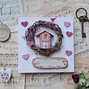 pracownia na deskach obrazek pełen miłości z sentencją i haczykami pomysł