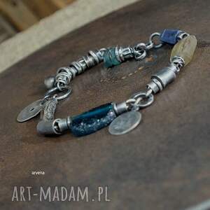 Szkło antyczne - afgańskie) srebro oksydowane