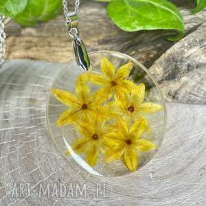 Prezent Wisiorek z kwiatami przypominającymi gwiazdki z2029