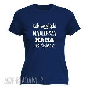 handmade pomysł na upominek koszulka z nadrukiem dla mamy, prezent najlepsza mama