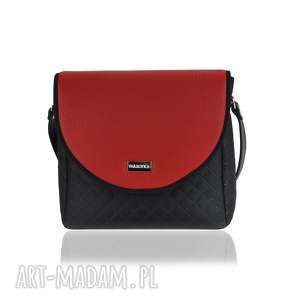 torebka puro classic 2500 red leather co dzień, pojemna