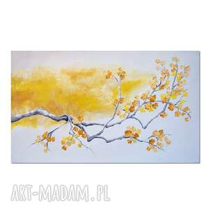 drzewo w rozkwicie /3/, obraz ręcznie malowany na płótnie
