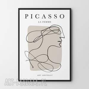 plakaty picasso kobieta - plakat 30x40 cm