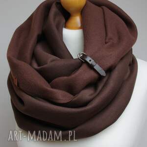 Gruby komin ZIMOWY bawełniany, szal tuba dresowy na zimę