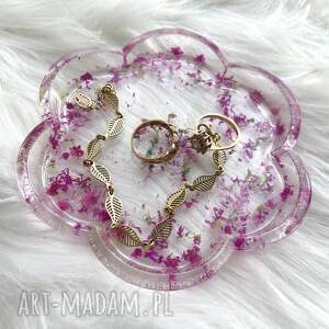 tacka na biżuterię, podkładka pod kubek, podstawka suszone kwiaty oryginalny