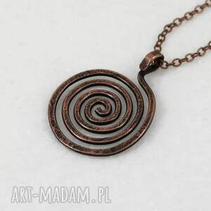 Wężowy - wisior (2510 24) ooak, miedziany wisiorek