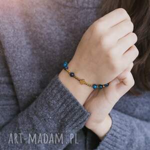 różaniec na rękę bransoletka różańcowa tygrysie oko prezent dla niej