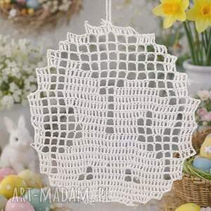 dekoracje wielkanocne szydełkowa ozdoba zawieszka wielkanocna rękodzieło