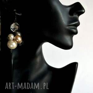 vintage style kolczyki w duchu pięknej starej biżuterii perły kolczykach