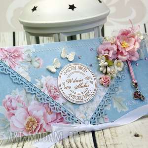handmade scrapbooking kartki kartka z okazji ślubu - royal roses