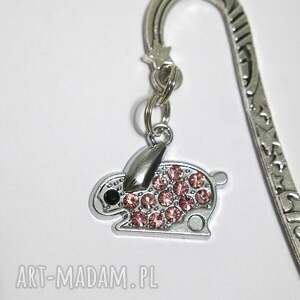 zakładka do książki - króliczek różowy zając niej