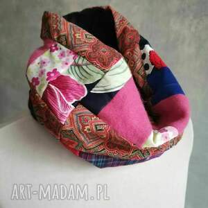 miękki patchworkowy wiosenny box T1, komin, etno, boho, folk