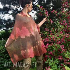 handmade poncho lniane ponczo na letnie wieczory