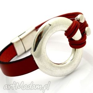 handmade bransoletka magnetoos rondee red