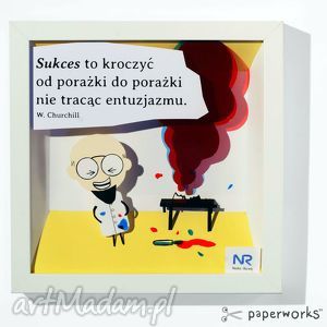 sukces - obrazek przestrzenny z cytatem