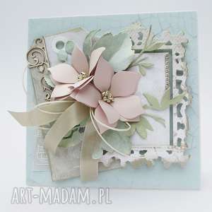 ręcznie zrobione scrapbooking kartki pastelowa kartka - w pudełku