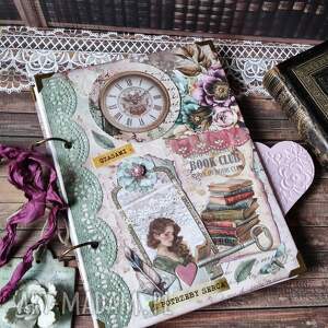 Prezent Romantyczny dziennik czytelniczy w stylu retro ręcznie