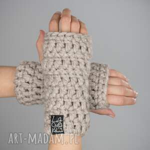 ręczne wykonanie rękawiczki rękawiczki 22 - jasnobeżowe