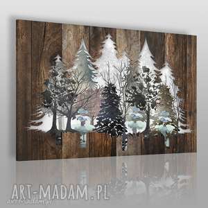 obraz na płótnie - drewno deski natura drzewa - VAKU DSGN obrazy