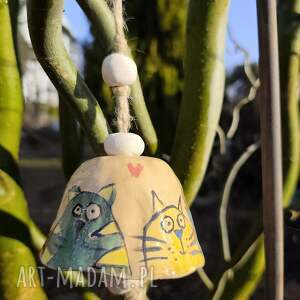 świąteczny prezent, dzwonek ceramiczny, dodatek, ogród, balkon