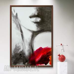 dom pink - 100x70, kobieta szkic, twarz kobiety obraz, obrazy