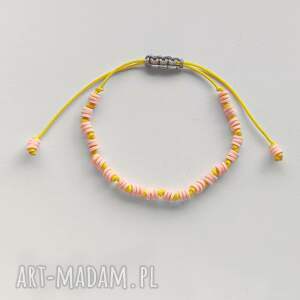 Regulowana okrąg bransoletka z koralików Katsuki (4 mm) - ręcznie robiona