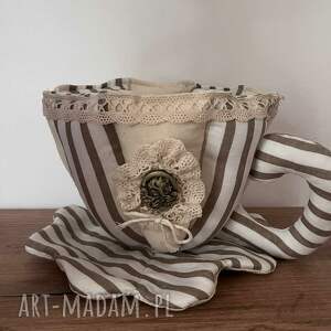 prezent na święta, filiżanka, kubek, koszyczek, rękodzielo