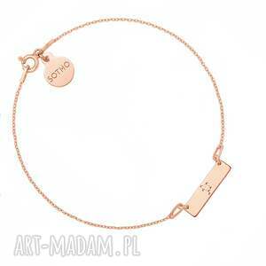 Bransoletka z konstelacją Wagi z różowego złota