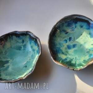 dwie półmiseczki na prezent, ceramiczna miska serwowania, ceramika pod