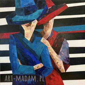 Kobitki, olejna, technika akrylowa, kobiety, abstrakcja