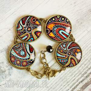 piękna artystyczna bransoleta etnic, styl etno, etniczna, biżuteria autorska