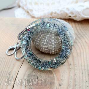 Prezent Brelok z żywicy Silver Night, do kluczy