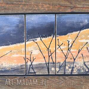 Obraz Ceramiczny w Ramie, zachód słońca