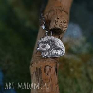 jeż wisior ze srebra próby 925 biżuteria zwierzętami jeżem