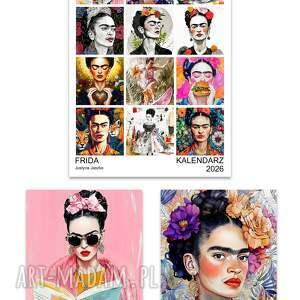 kalendarz 2026 frida 15x21 cm planner, prezent