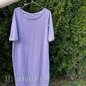 hasza clothing sukienka midi l/xl, pastelowy fiolet