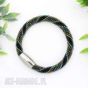 handmade bransoletka koralikowa "fish scale"