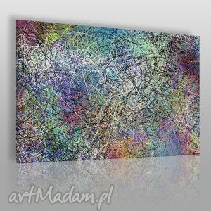 obraz na płótnie - abstrakcja linie - 120x80 cm - VAKU DSGN dom obrazy