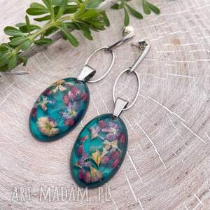 Prezent z epoksydowej k298, kolczyki - żywicy