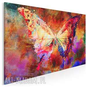 vaku dsgn obraz na płótnie - motyl skrzydła kolorowy 120x80 cm 70601