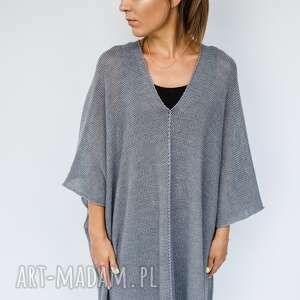 oversize sweter - ponczo z mieszanki wełnianej - Ubrania poncho