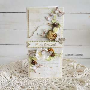 scrapbooking kartki kartka z motylkami, moc życzeń, 491, urodziny