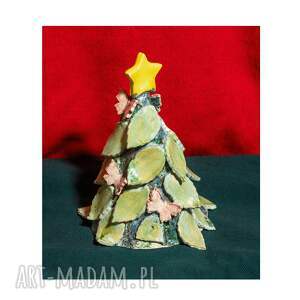 pomysł na upominek święta Ręcznie robiona ceramiczna choinka