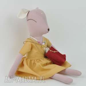 handmade lalki sarenka w miodowej sukience