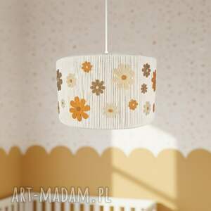 pokoik dziecka lampa sufitowa kwiatki - abażur handmade do pokoju dziecięcego
