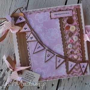 ręcznie robione scrapbooking albumy album - pastel girl