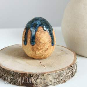 handmade dekoracje wielkanocne ceramiczne jajko, ozdoba wielkanocna
