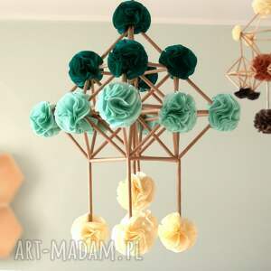 pająk ludowy, pompony, ze słomy